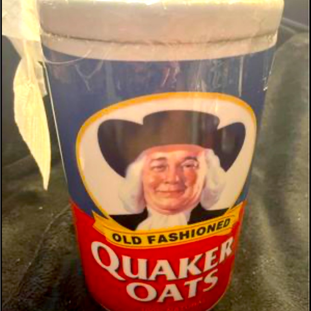 Old Fashioned Quaker Oats Cookie Jar 1877-1987 limited Edition. Near mint